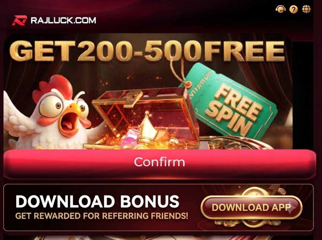 Raj Luck Game Free Download Sing-up Specal Bonus ₹300